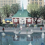 Central Park Boathouse Painting